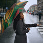 Frederick Douglass Umbrella Green Abstract Design Civil Rights Leader Quote on Race and Humanity - African Pride