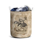 Frederick Douglass Laundry Basket Sepia Newspaper Collage Civil Rights March Historic Quote Design - African Pride