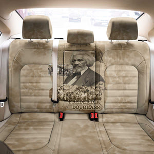 Frederick Douglass Back Car Seat Cover Sepia Newspaper Collage Civil Rights March Historic Quote Design - African Pride