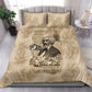 Frederick Douglass Bedding Set Sepia Newspaper Collage Civil Rights March Historic Quote Design - African Pride