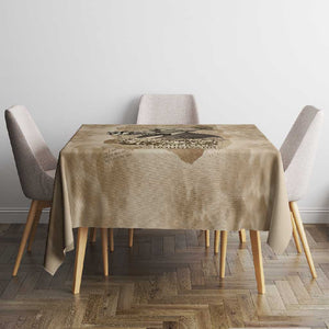 Frederick Douglass Tablecloth Sepia Newspaper Collage Civil Rights March Historic Quote Design - African Pride