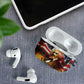 Frederick Douglass AirPods Case American Flag Background Powerful Quote Build Strong Children Civil Rights Tribute - African Pride