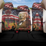 Frederick Douglass Back Car Seat Cover American Flag Background Powerful Quote Build Strong Children Civil Rights Tribute - African Pride