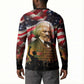 Frederick Douglass Button Sweatshirt American Flag Background Powerful Quote Build Strong Children Civil Rights Tribute