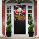Frederick Douglass Door Cover American Flag Background Powerful Quote Build Strong Children Civil Rights Tribute - African Pride