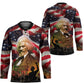 Frederick Douglass Hockey Jersey American Flag Background Powerful Quote Build Strong Children Civil Rights Tribute - African Pride