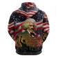 Frederick Douglass Hoodie American Flag Background Powerful Quote Build Strong Children Civil Rights Tribute - African Pride