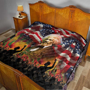 Frederick Douglass Quilt American Flag Background Powerful Quote Build Strong Children Civil Rights Tribute - African Pride