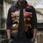 Frederick Douglass Sleeveless Puffer Jacket American Flag Background Powerful Quote Build Strong Children Civil Rights Tribute - African Pride