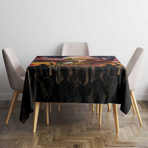 Frederick Douglass Tablecloth American Flag Background Powerful Quote Build Strong Children Civil Rights Tribute - African Pride