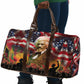 Frederick Douglass Travel Bag American Flag Background Powerful Quote Build Strong Children Civil Rights Tribute - African Pride