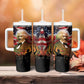 Frederick Douglass Tumbler With Handle American Flag Background Powerful Quote Build Strong Children Civil Rights Tribute - African Pride