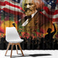 Frederick Douglass Window Curtain American Flag Background Powerful Quote Build Strong Children Civil Rights Tribute - African Pride