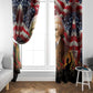 Frederick Douglass Window Curtain American Flag Background Powerful Quote Build Strong Children Civil Rights Tribute - African Pride