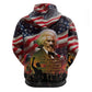 Frederick Douglass Zip Hoodie American Flag Background Powerful Quote Build Strong Children Civil Rights Tribute - African Pride