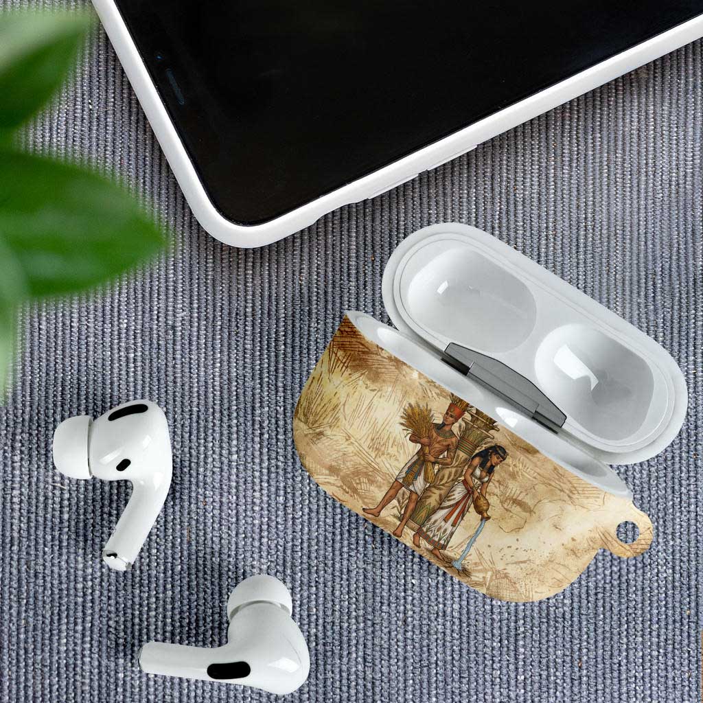 Neper and Nepit AirPods Case Ancient Harvest and Fertility Design with Sickle and Grain