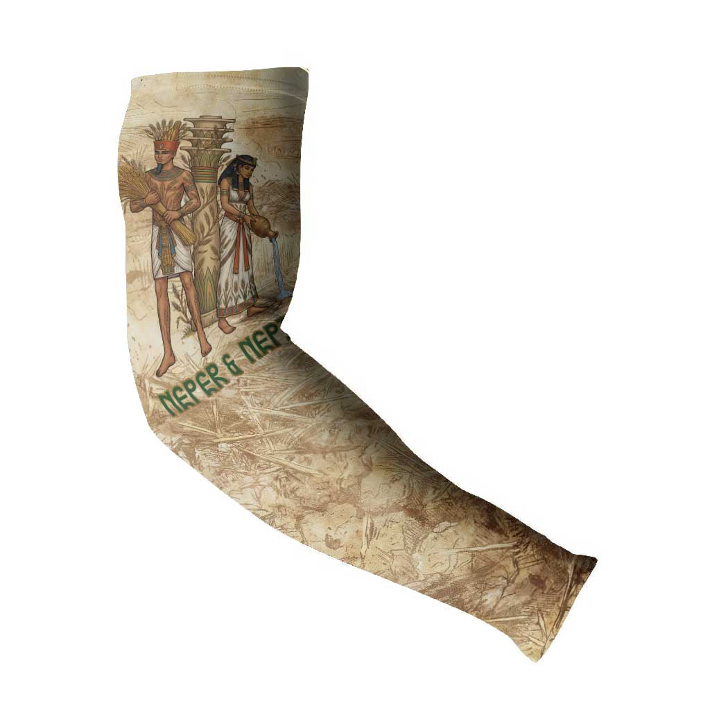 Neper and Nepit Arm Sleeves Ancient Harvest and Fertility Design with Sickle and Grain