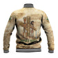 Neper and Nepit Baseball Jacket Ancient Harvest and Fertility Design with Sickle and Grain