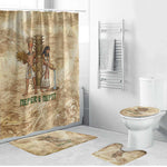 Neper and Nepit Bathroom Set Ancient Harvest and Fertility Design with Sickle and Grain