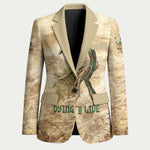 Neper and Nepit Blazer Ancient Harvest and Fertility Design with Sickle and Grain