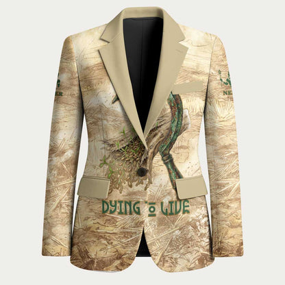 Neper and Nepit Blazer Ancient Harvest and Fertility Design with Sickle and Grain