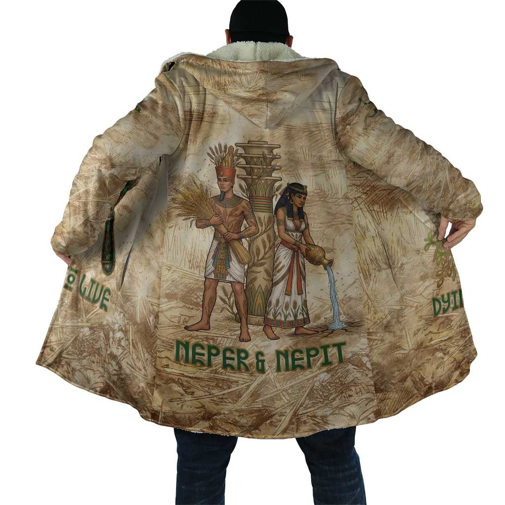 Neper and Nepit Cloak Ancient Harvest and Fertility Design with Sickle and Grain