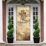 Neper and Nepit Door Cover Ancient Harvest and Fertility Design with Sickle and Grain