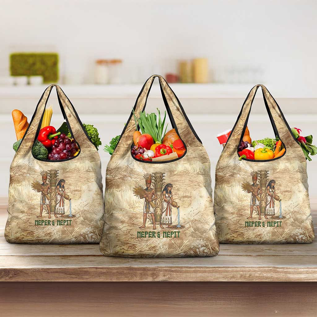 Neper and Nepit Grocery Bag Ancient Harvest and Fertility Design with Sickle and Grain