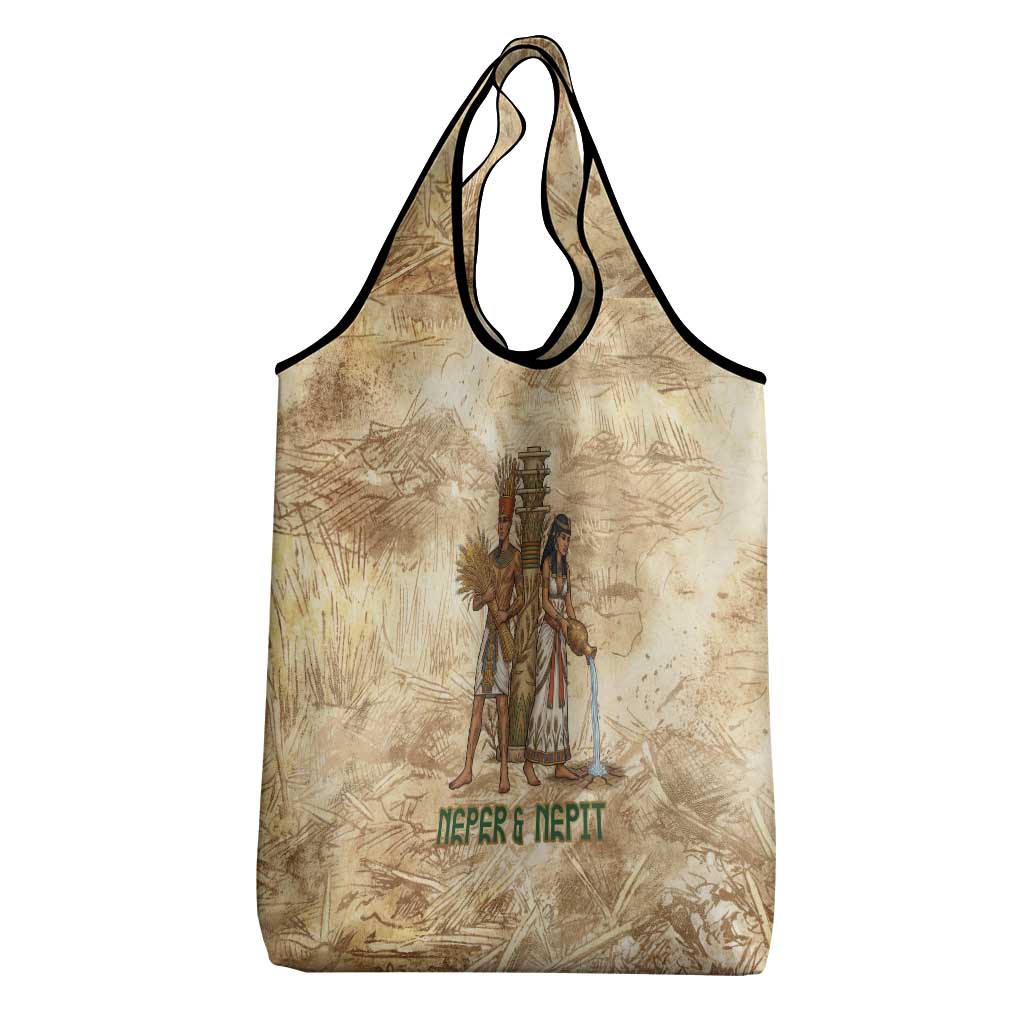 Neper and Nepit Grocery Bag Ancient Harvest and Fertility Design with Sickle and Grain