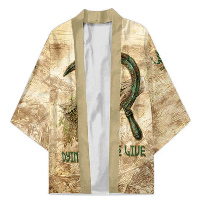 Neper and Nepit Kimono Ancient Harvest and Fertility Design with Sickle and Grain
