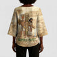 Neper and Nepit Kimono Sleeve Blouse Ancient Harvest and Fertility Design with Sickle and Grain