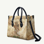 Neper and Nepit Leather Bag Ancient Harvest and Fertility Design with Sickle and Grain