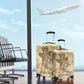 Neper and Nepit Luggage Cover Ancient Harvest and Fertility Design with Sickle and Grain