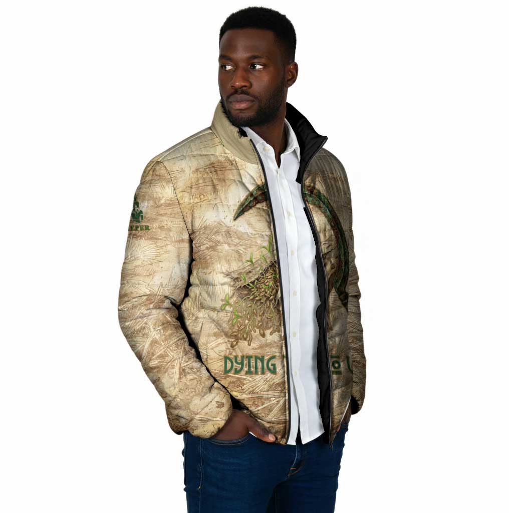 Neper and Nepit Padded Jacket Ancient Harvest and Fertility Design with Sickle and Grain