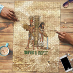 Neper and Nepit Puzzle Ancient Harvest and Fertility Design with Sickle and Grain