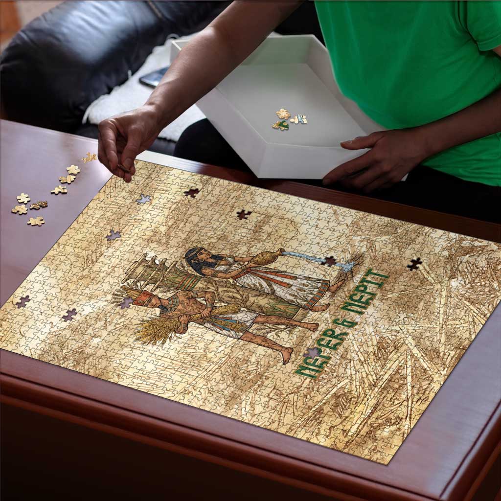 Neper and Nepit Puzzle Ancient Harvest and Fertility Design with Sickle and Grain