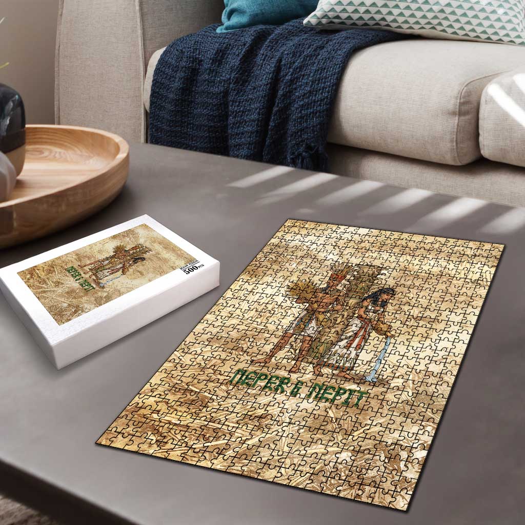 Neper and Nepit Puzzle Ancient Harvest and Fertility Design with Sickle and Grain