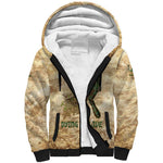 Neper and Nepit Sherpa Hoodie Ancient Harvest and Fertility Design with Sickle and Grain