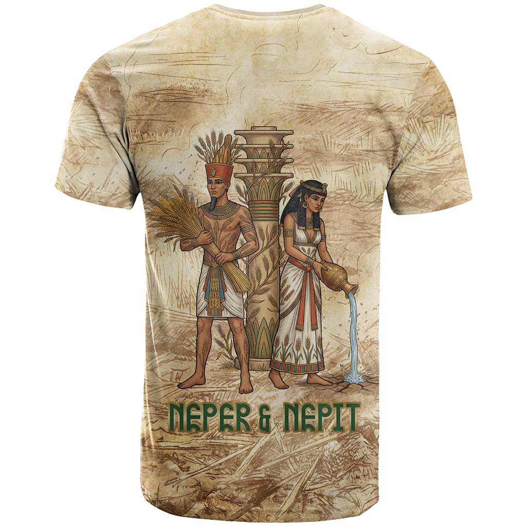 Neper and Nepit T shirt Ancient Harvest and Fertility Design with Sickle and Grain