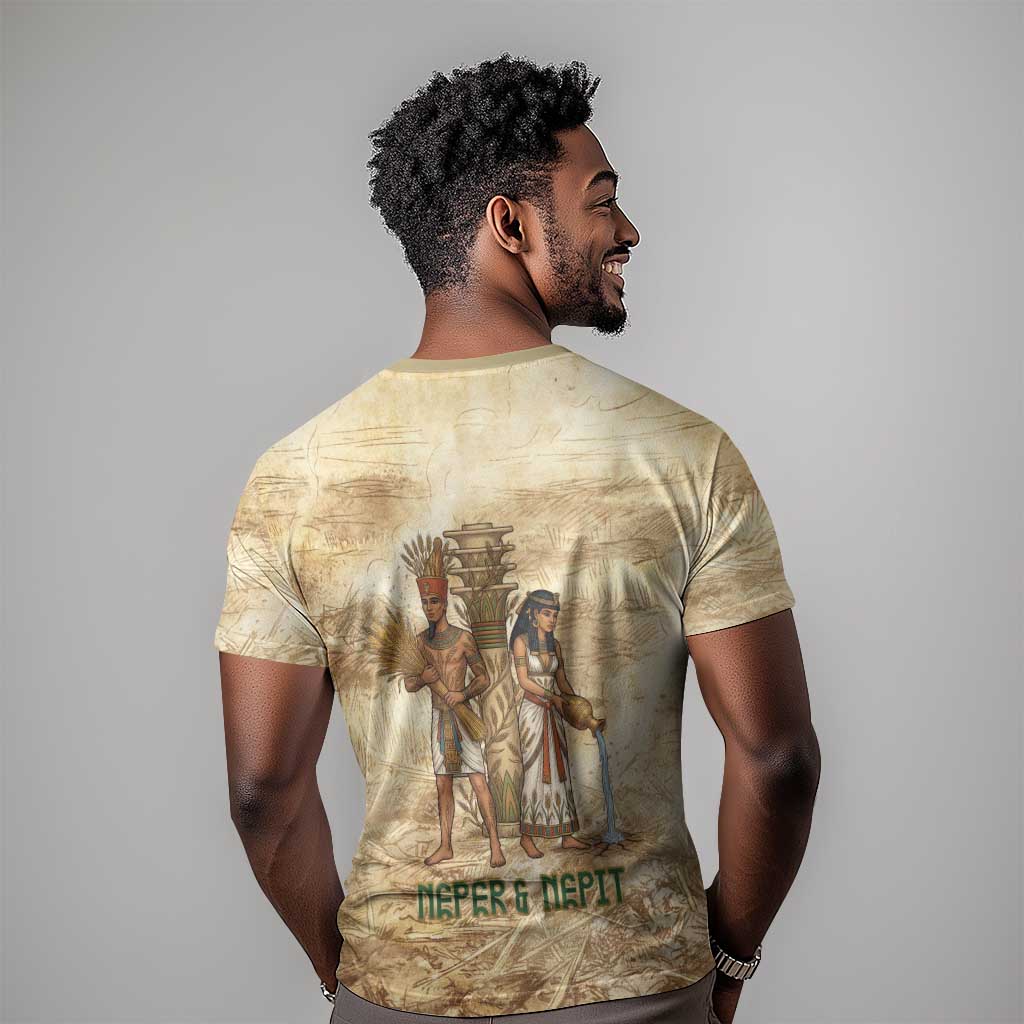 Neper and Nepit T shirt Ancient Harvest and Fertility Design with Sickle and Grain