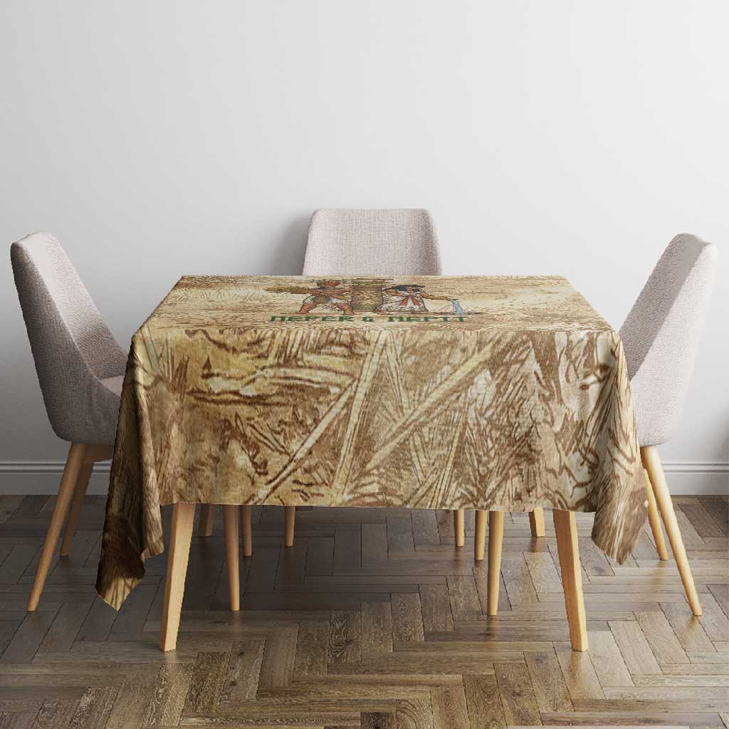 Neper and Nepit Tablecloth Ancient Harvest and Fertility Design with Sickle and Grain