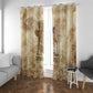 Neper and Nepit Window Curtain Ancient Harvest and Fertility Design with Sickle and Grain