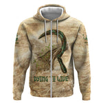 Neper and Nepit Zip Hoodie Ancient Harvest and Fertility Design with Sickle and Grain