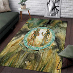 Neper and Nepit Area Rug Ancient Egyptian Seed Awakening and Fertility