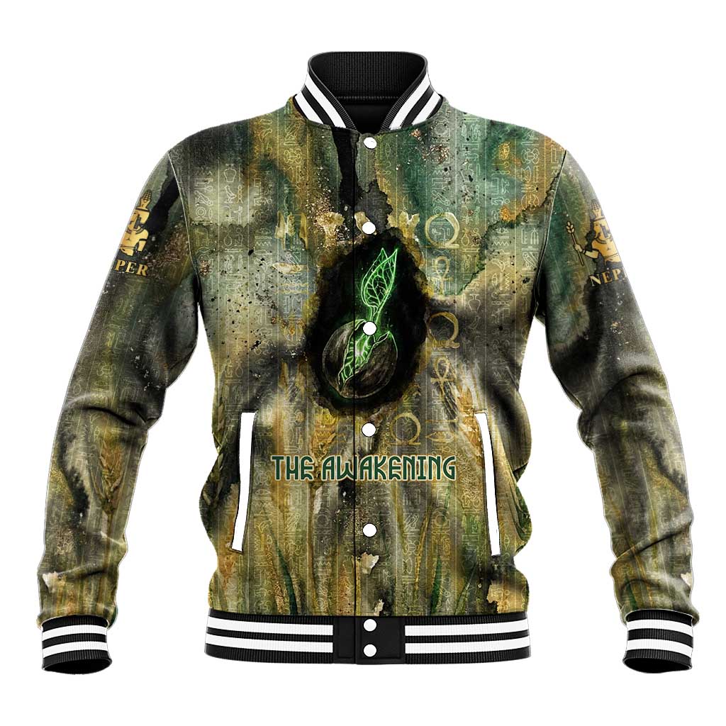 Neper and Nepit Baseball Jacket Ancient Egyptian Seed Awakening and Fertility