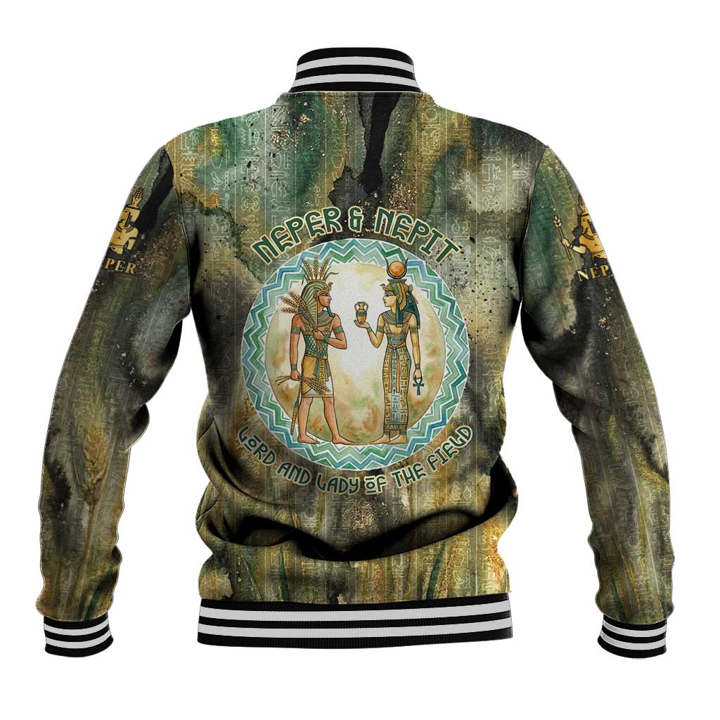 Neper and Nepit Baseball Jacket Ancient Egyptian Seed Awakening and Fertility