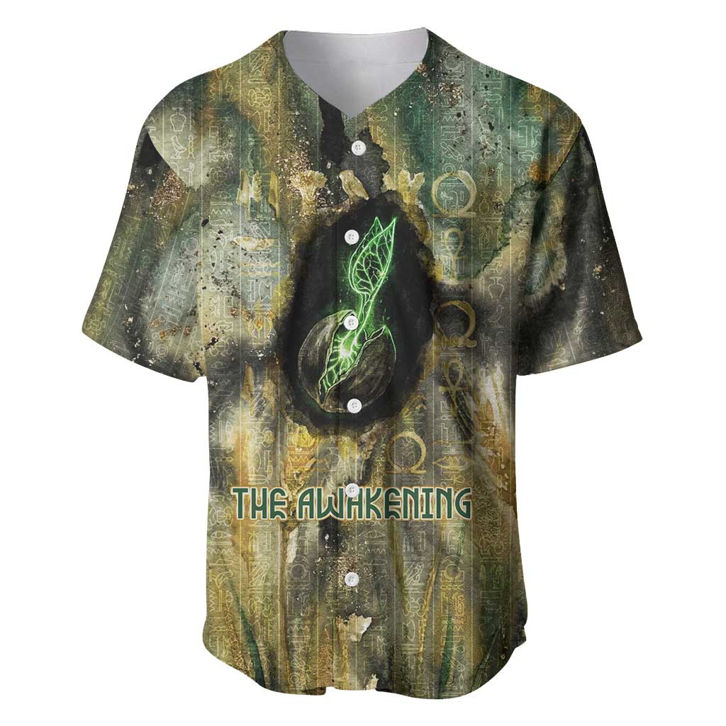 Neper and Nepit Baseball Jersey Ancient Egyptian Seed Awakening and Fertility
