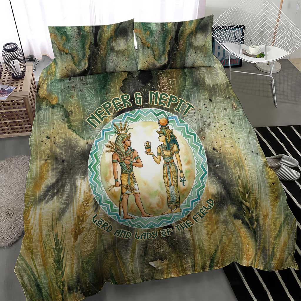 Neper and Nepit Bedding Set Ancient Egyptian Seed Awakening and Fertility