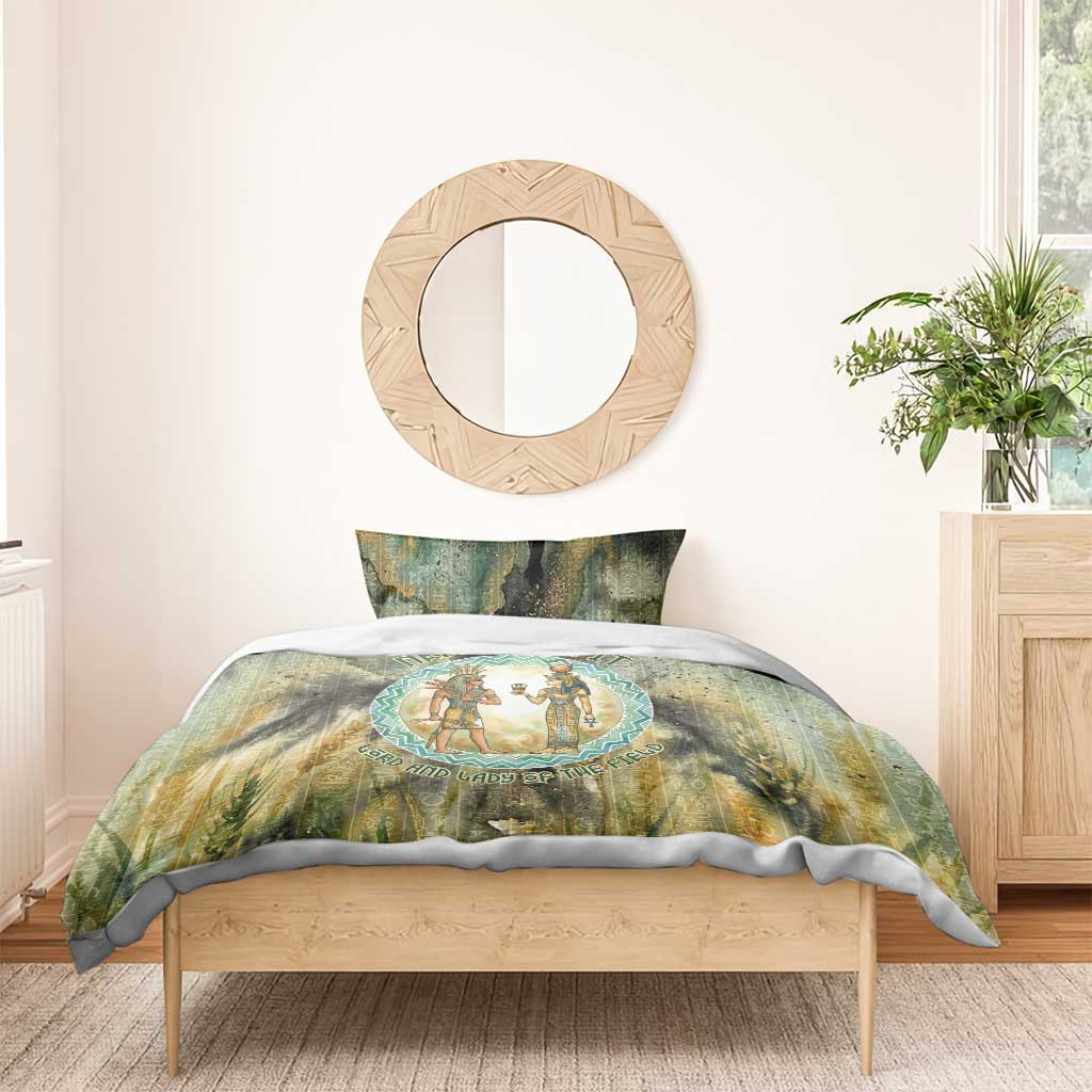 Neper and Nepit Bedding Set Ancient Egyptian Seed Awakening and Fertility