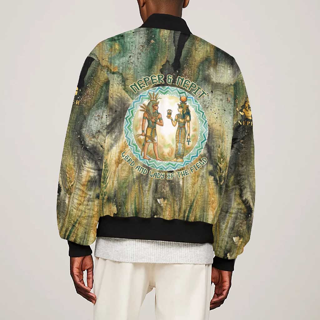 Neper and Nepit Bomber Jacket Ancient Egyptian Seed Awakening and Fertility
